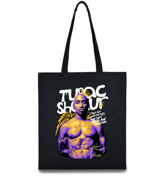 Эко-сумка Tupac Shakur they got money Черный фото