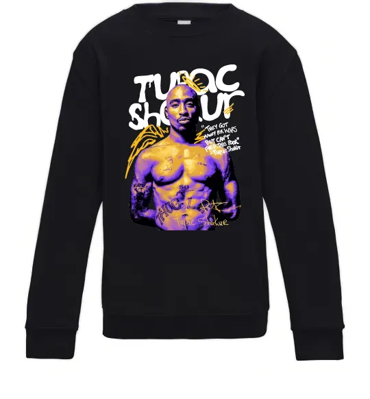 Детский Свитшот Tupac Shakur they got money Черный фото