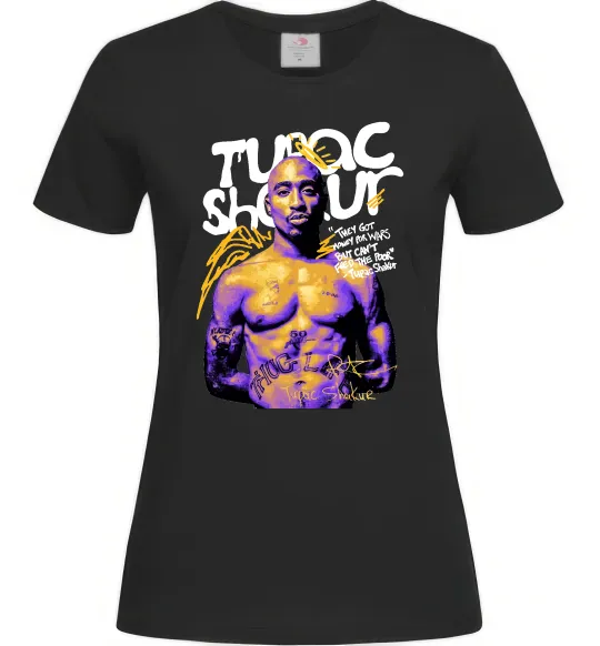 Женская футболка Tupac Shakur they got money Черный фото