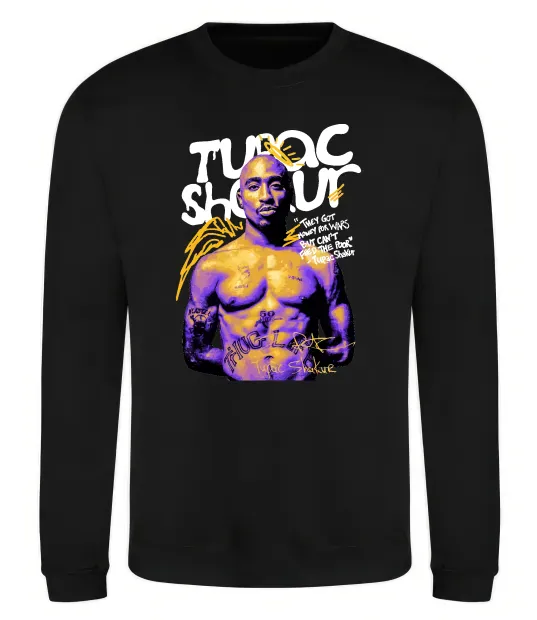 Світшот Tupac Shakur they got money Чорний фото
