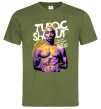 Мужская футболка Tupac Shakur they got money Оливковый фото