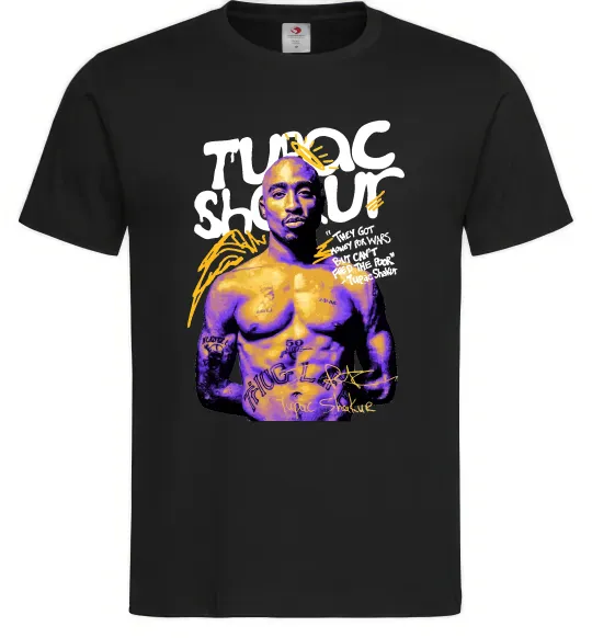 Мужская футболка Tupac Shakur they got money Черный фото