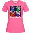 Женская футболка Тупак Шакур арт Ярко-розовый фото