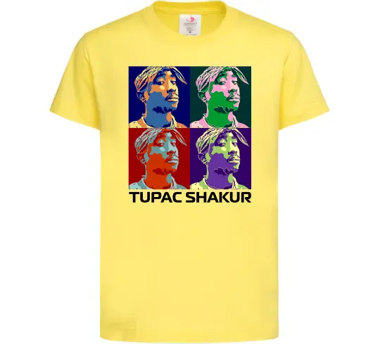 Дитяча футболка Тупак Шакур арт Лимонний фото
