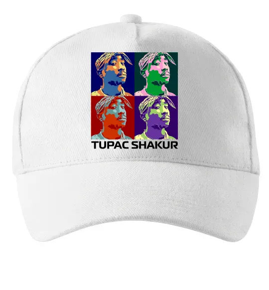 Кепка Тупак Шакур арт Белый фото