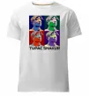 Чоловіча преміум футболка Тупак Шакур арт Білий фото