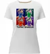 Жіноча преміум футболка Тупак Шакур арт Білий фото