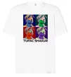 Футболка Оверсайз Тупак Шакур арт Білий фото
