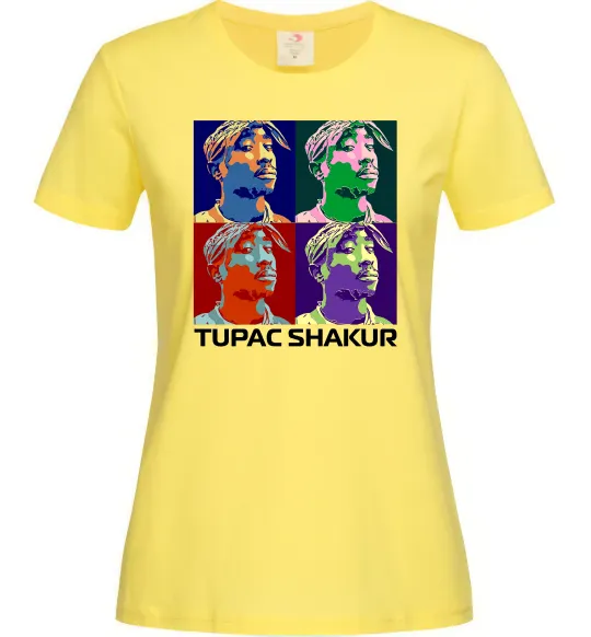 Женская футболка Тупак Шакур арт Лимонный фото