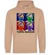 Чоловіча толстовка (худі) Тупак Шакур арт Пісочний фото