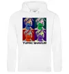 Женская толстовка (худи) Тупак Шакур арт Белый фото