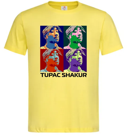 Мужская футболка Тупак Шакур арт Лимонный фото