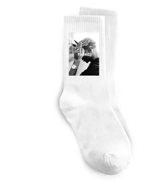 Носки 2PAC Shakur Белый фото