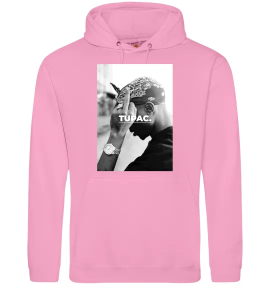 Чоловіча толстовка (худі) 2PAC Shakur Рожевий фото