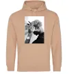 Женская толстовка (худи) 2PAC Shakur Песочный фото
