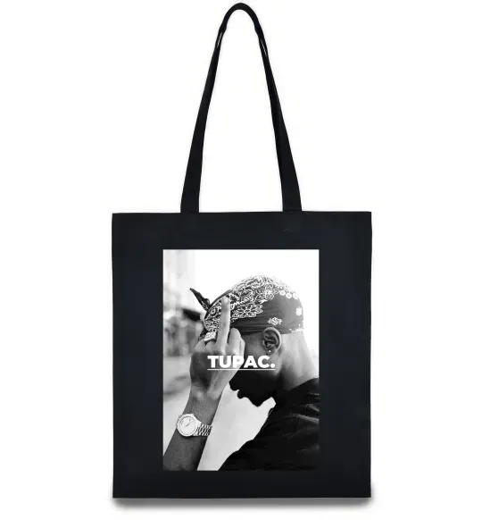 Эко-сумка 2PAC Shakur Черный фото