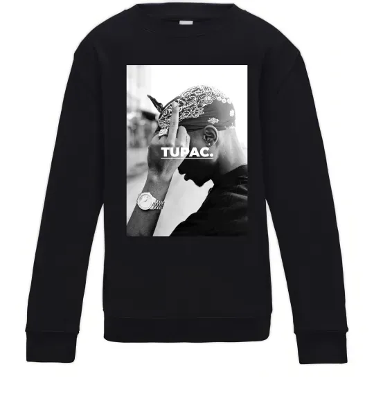 Детский Свитшот 2PAC Shakur Черный фото