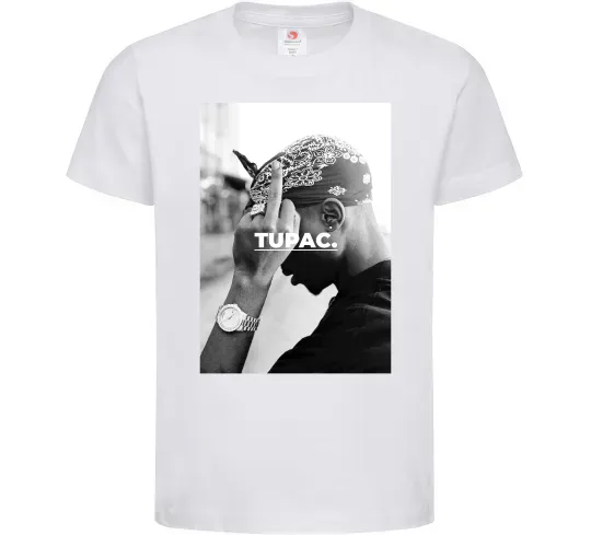 Детская футболка 2PAC Shakur Белый фото