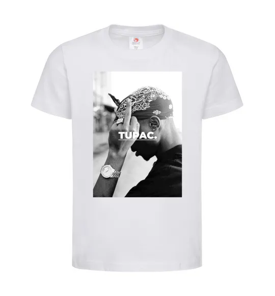 Детская футболка 2PAC Shakur Белый фото