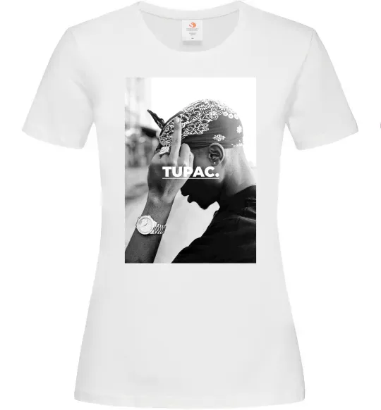 Женская футболка 2PAC Shakur Белый фото