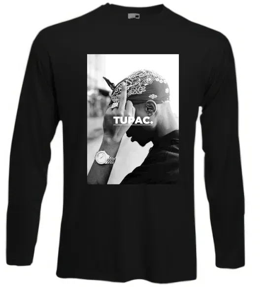 Лонгслив 2PAC Shakur Черный фото