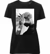 Жіноча преміум футболка 2PAC Shakur Чорний фото