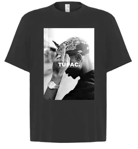 Футболка Оверсайз 2PAC Shakur Черный фото