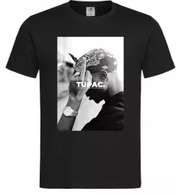 Мужская футболка 2PAC Shakur Черный фото