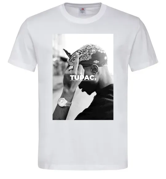 Мужская футболка 2PAC Shakur Белый фото