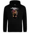 Женская толстовка (худи) 2PAC graffiti Черный фото