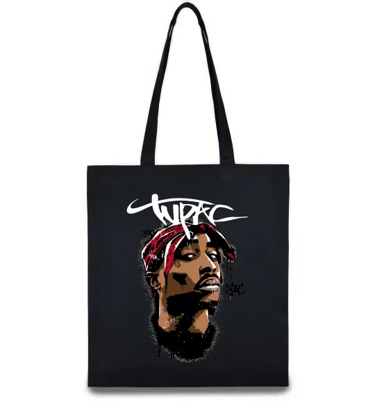 Эко-сумка 2PAC graffiti Черный фото