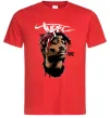 Мужская футболка 2PAC graffiti Красный фото