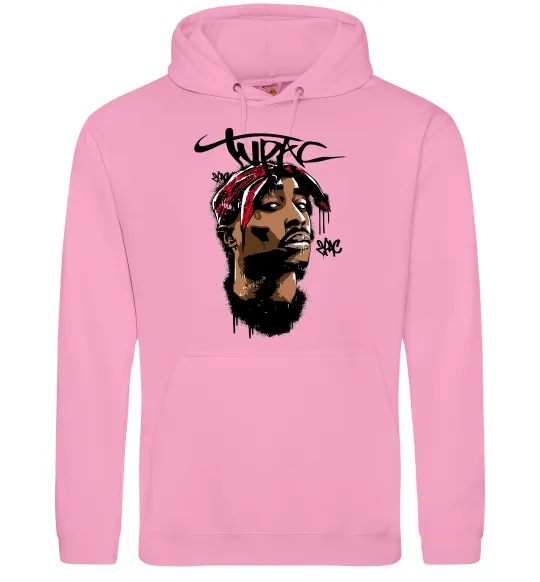 Жіноча толстовка (худі) 2PAC graffiti Рожевий фото