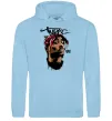 Жіноча толстовка (худі) 2PAC graffiti Блакитний фото