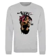 Свитшот 2PAC graffiti Серый меланж фото
