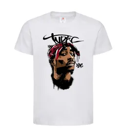 Дитяча футболка 2PAC graffiti Білий фото