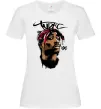 Женская футболка 2PAC graffiti Белый фото