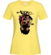 Женская футболка 2PAC graffiti Лимонный фото