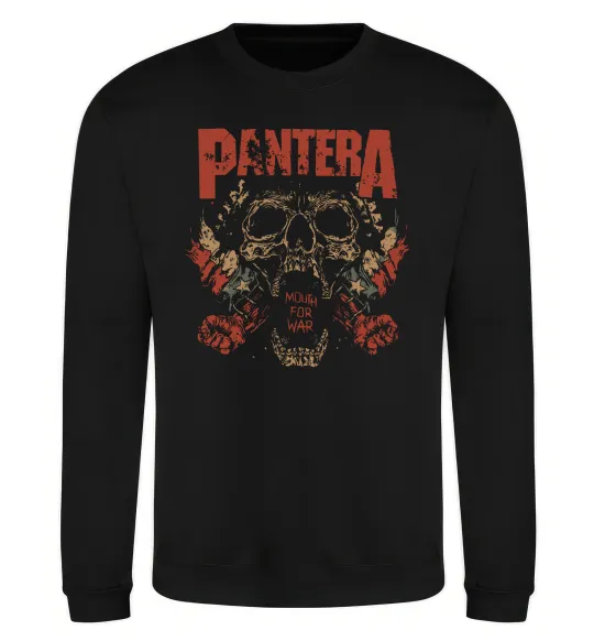 Свитшот Pantera mouth for war Черный фото
