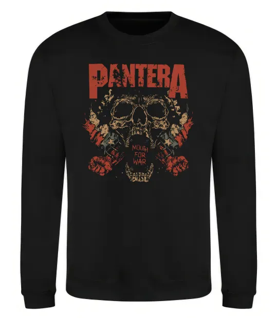Свитшот Pantera mouth for war Черный фото