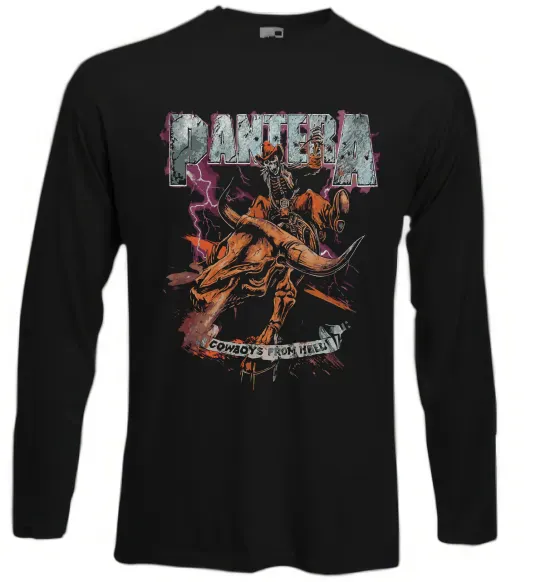 Лонгслів Pantera Cowboys from hell Чорний фото