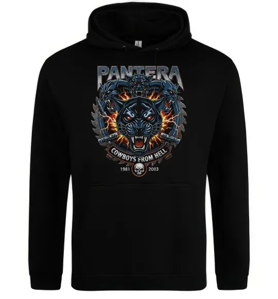 Женская толстовка (худи) Pantera 1981-2003 Черный фото