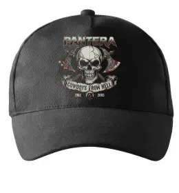 Кепка Pantera Cowboys from hell skull Черный фото