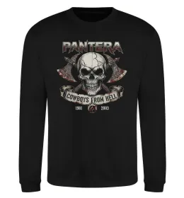 Свитшот Pantera Cowboys from hell skull Черный фото