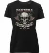 Женская премиум футболка Pantera Cowboys from hell skull Черный фото