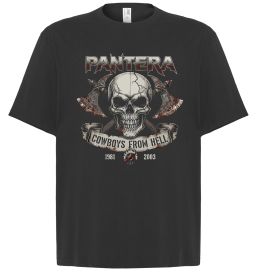 Футболка Оверсайз Pantera Cowboys from hell skull