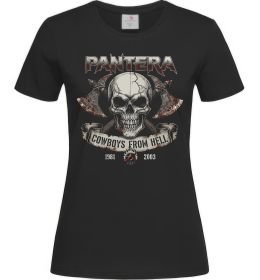 Женская футболка Pantera Cowboys from hell skull Женская футболка Pantera Cowboys from hell skull