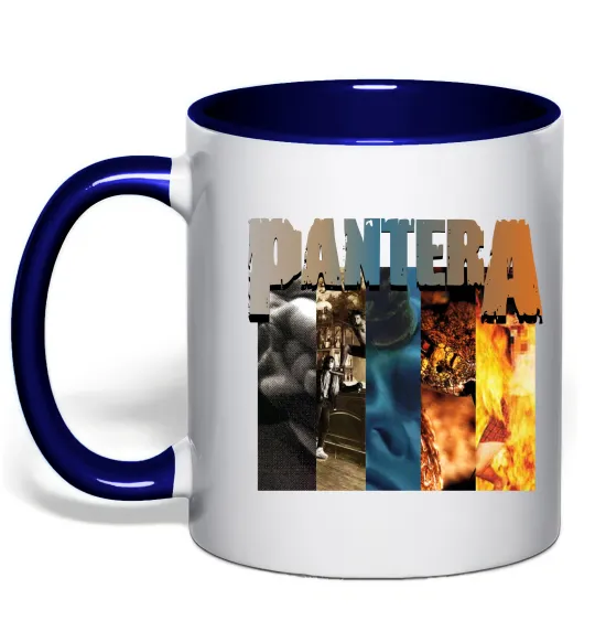 Чашка с цветной ручкой Pantera альбоми Глубокий темно-синий фото