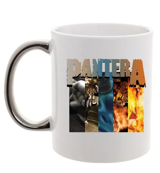 Чашка с цветной ручкой Pantera альбоми Серебро фото