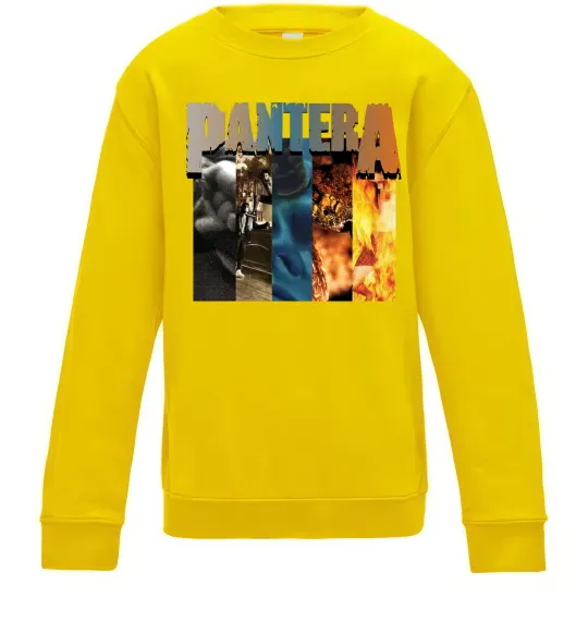 Дитячий світшот Pantera альбоми Сонячно жовтий фото